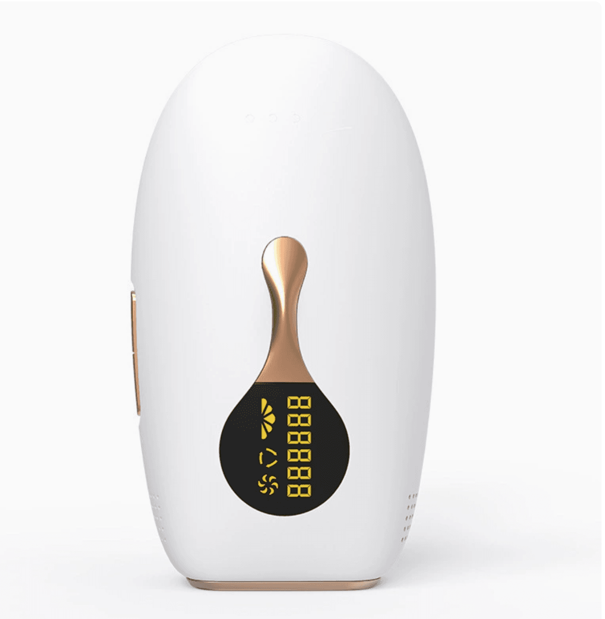 Rose-Gold Accent IPL Hair Removal Device — White